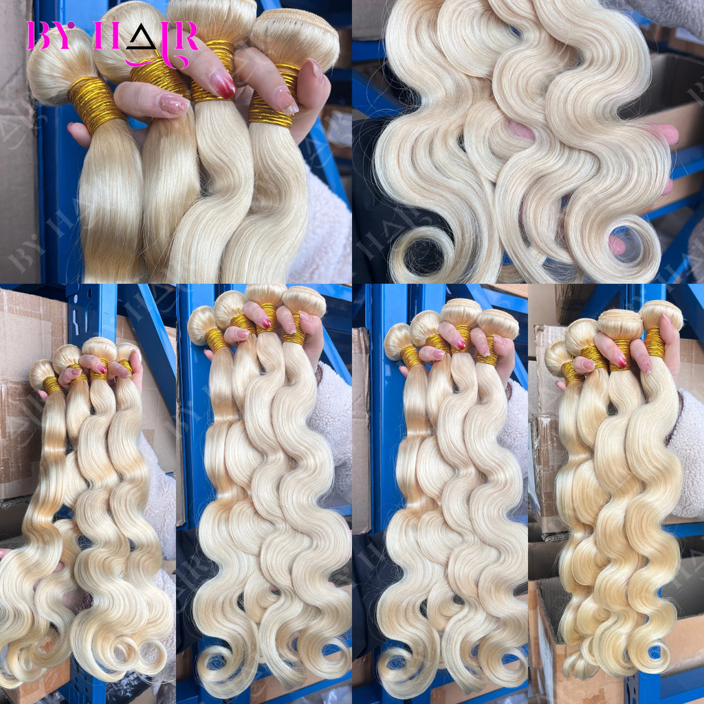 Bundles Body Wave blond 613, cheveux humains – CLEVI Paris