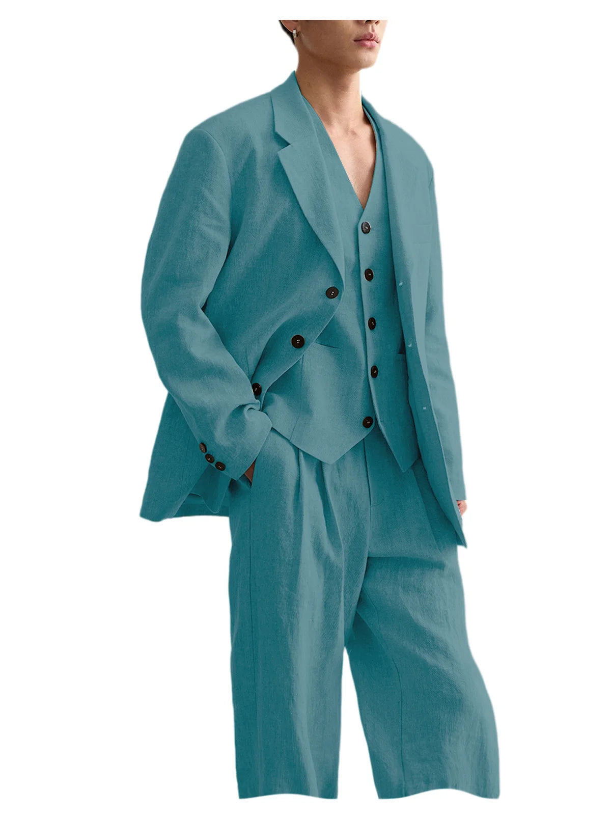 Costume Homme Lin 3 Pièces – CLEVI Paris