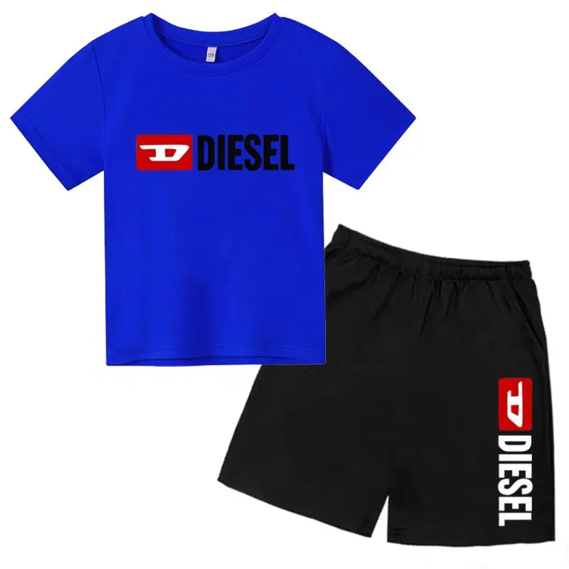 Ensemble enfant T-shirt à lettres et short – CLEVI Paris