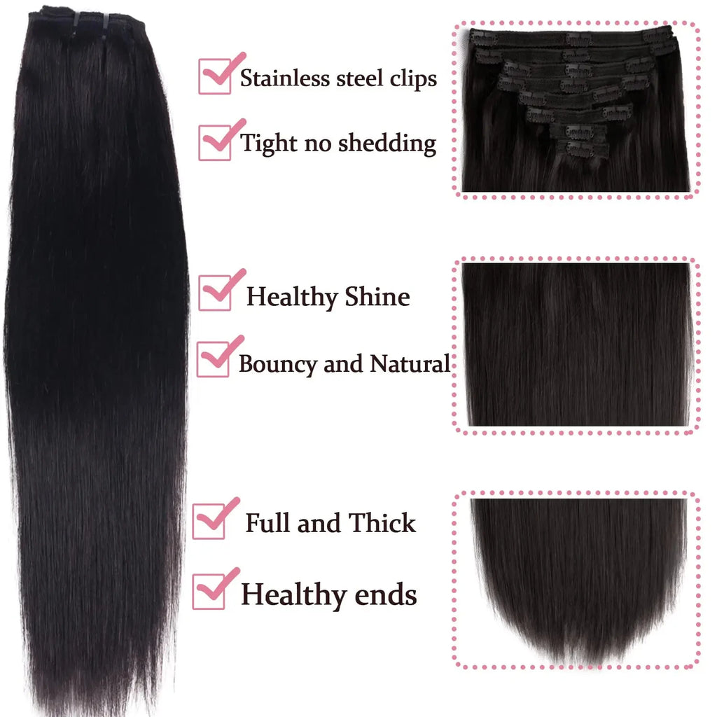 Extensions Clip-in Brésiliennes Cheveux Humains – CLEVI Paris