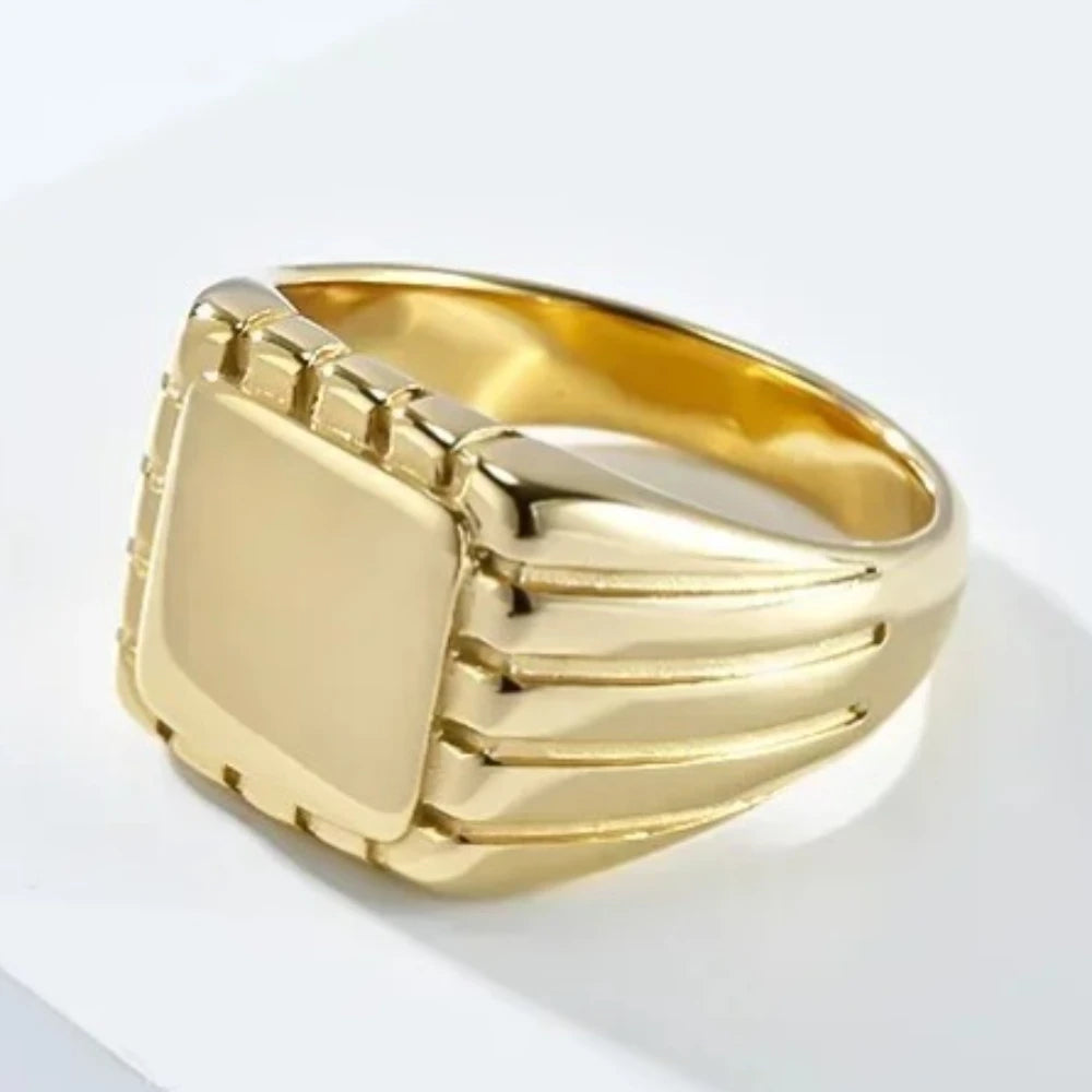 Bague Géométrique Homme en Acier Inoxydable – CLEVI Paris