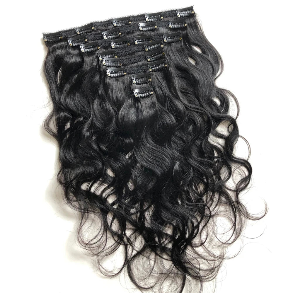 Extensions Clip-in Body Wave Cheveux Humains – CLEVI Paris