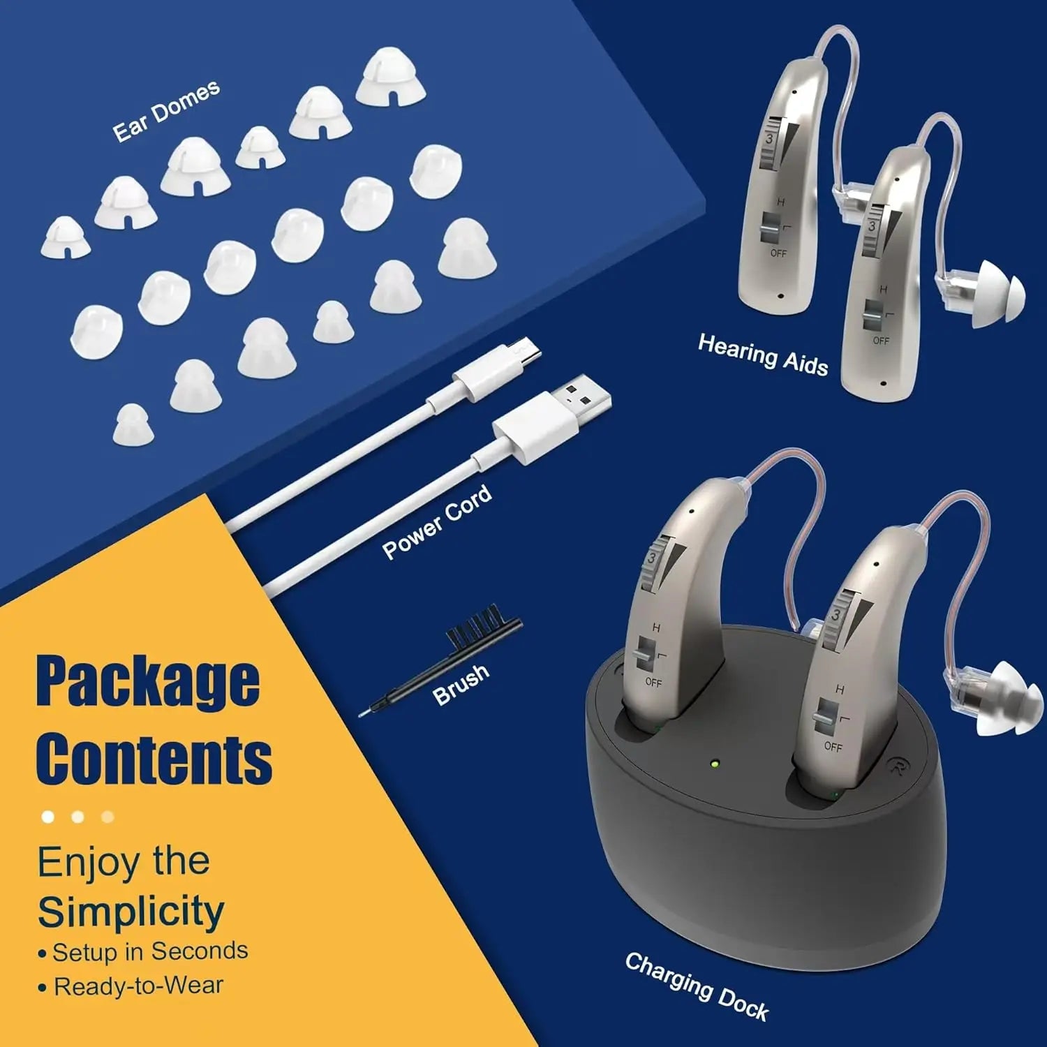 Aide Auditive Numérique Rechargeable Z-109TX – CLEVI Paris