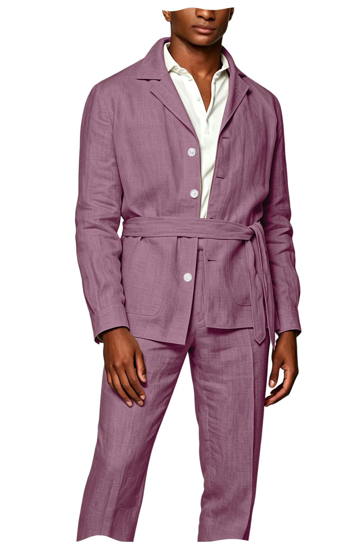 Costume lin-coton homme 2 pièces – CLEVI Paris