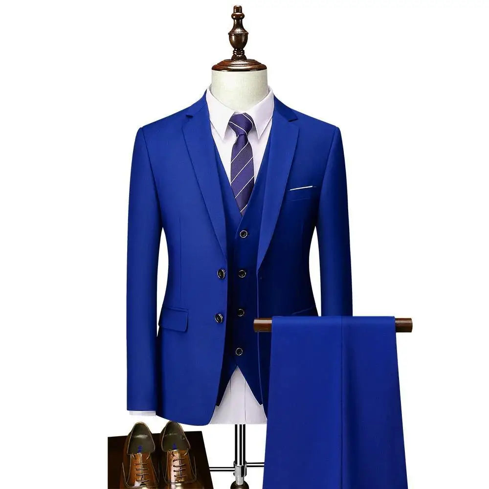 Costume homme 3 pièces en satin – CLEVI Paris