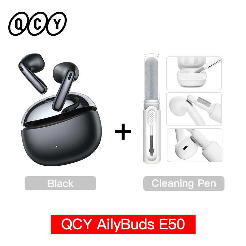 Écouteurs QCY AilyBuds E50 ANC -38dB LDAC Hi-Res 40h – CLEVI Paris