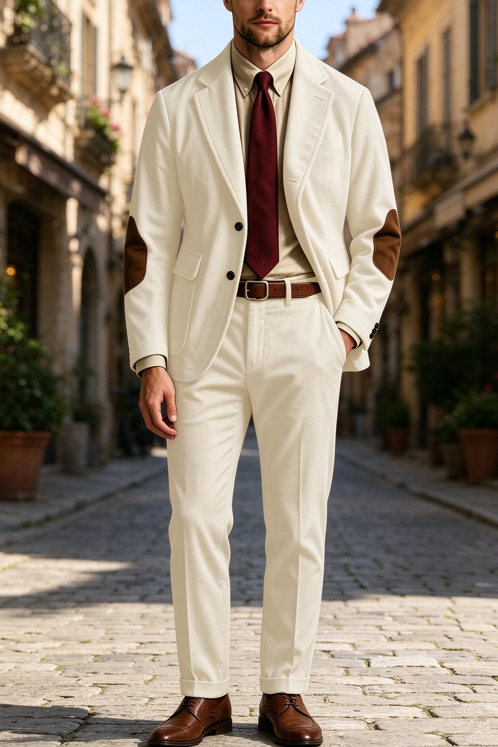 Costume homme 2 pièces en velours côtelé – CLEVI Paris