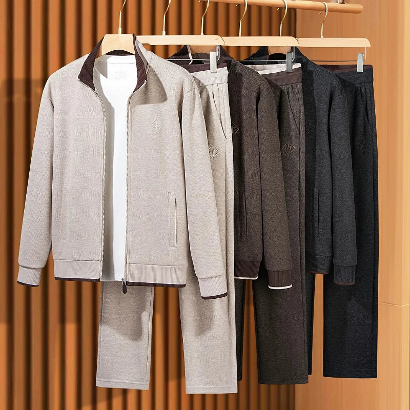 Ensemble homme Minglu en maille à col montant – CLEVI Paris