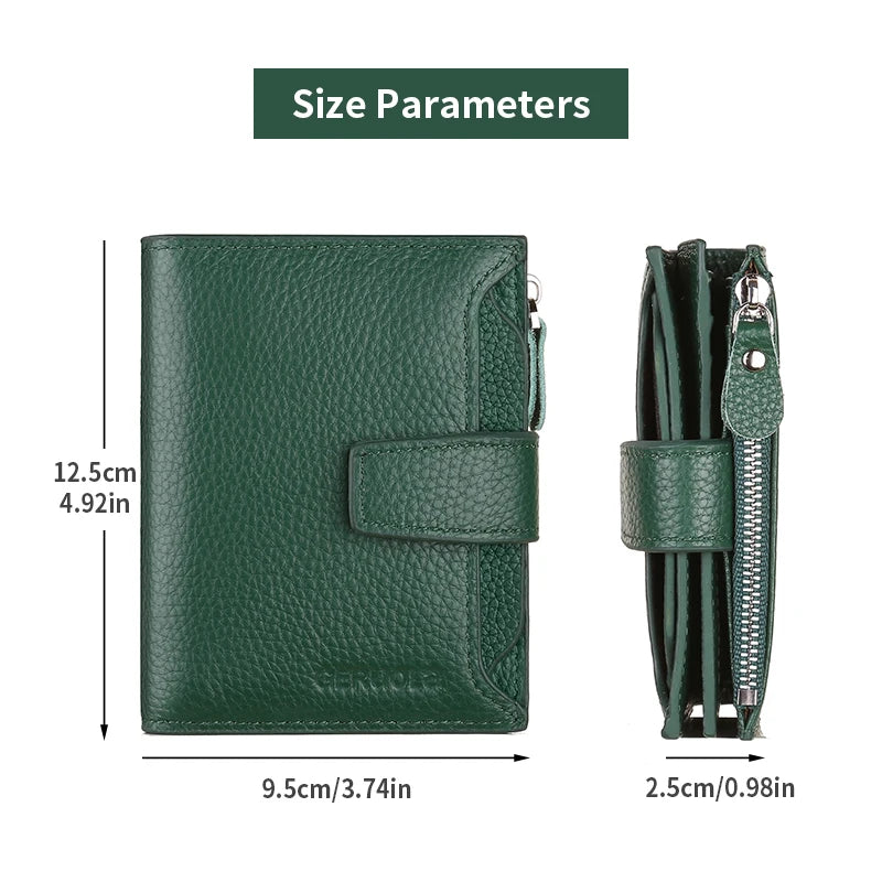 Portefeuille unisexe en cuir de vachette – CLEVI Paris