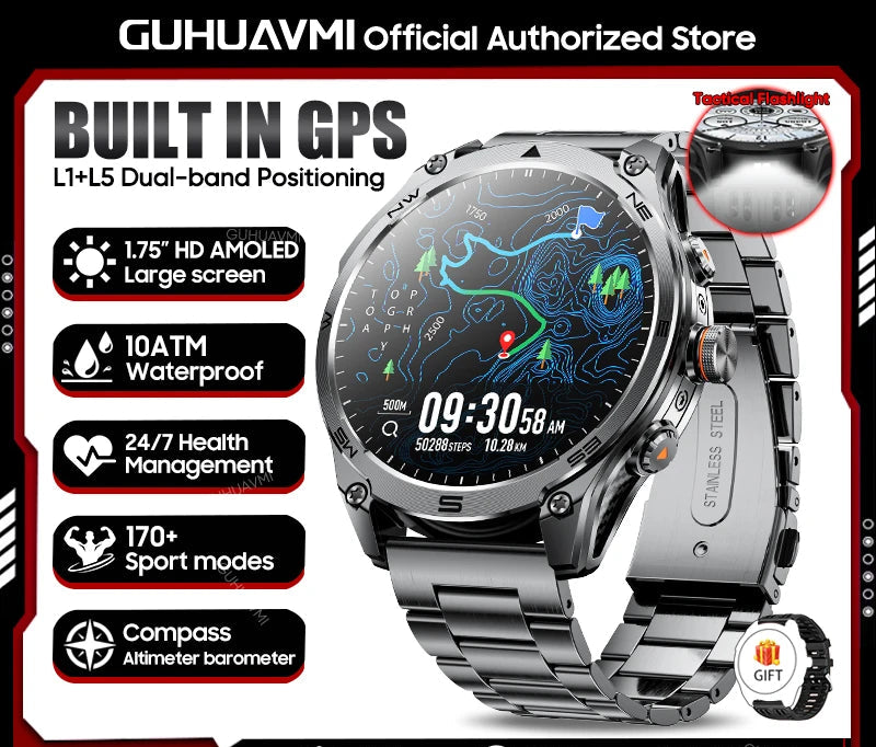 Montre connectée GUHUAVMI M70 AMOLED – CLEVI Paris