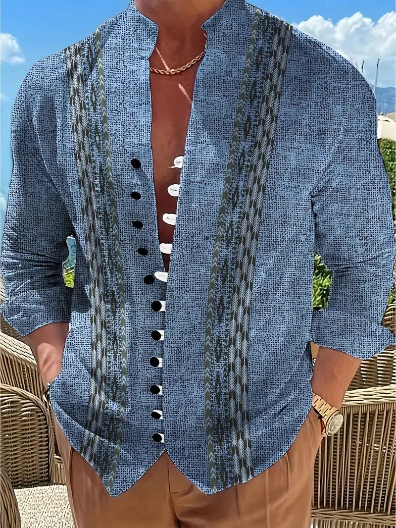 Chemise Homme Imprimé Perroquet 3D – CLEVI Paris