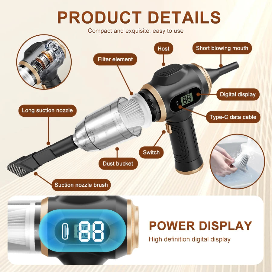 Aspirateur à main sans fil BELIBUY – CLEVI Paris