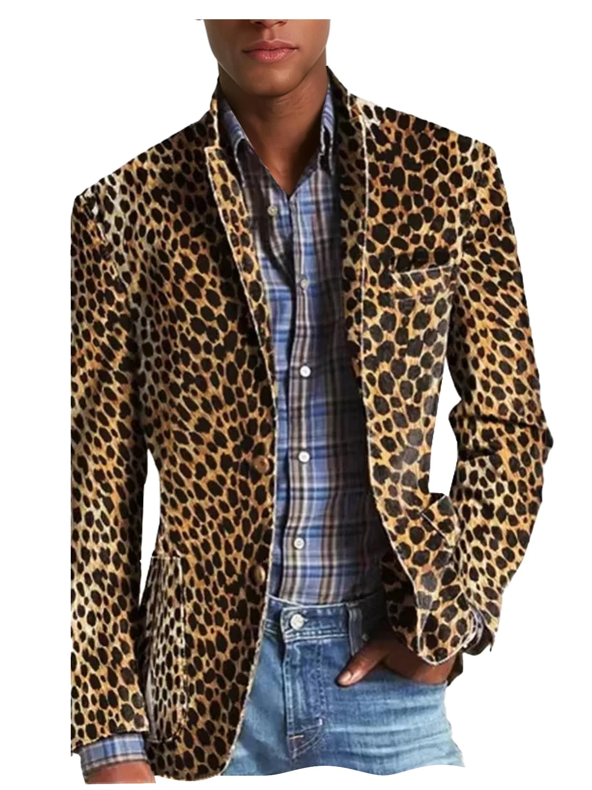 Blazer Velours Homme Imprimé – CLEVI Paris
