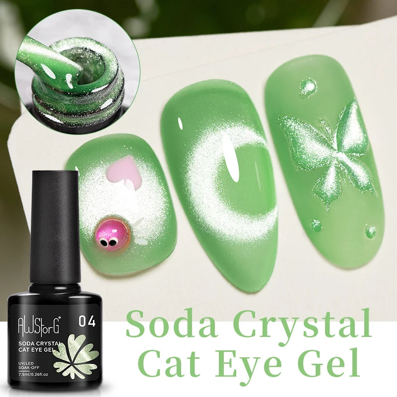 Vernis Gel UV Cat Eye AWStorG 7,5ml Semi-Permanent – CLEVI Paris