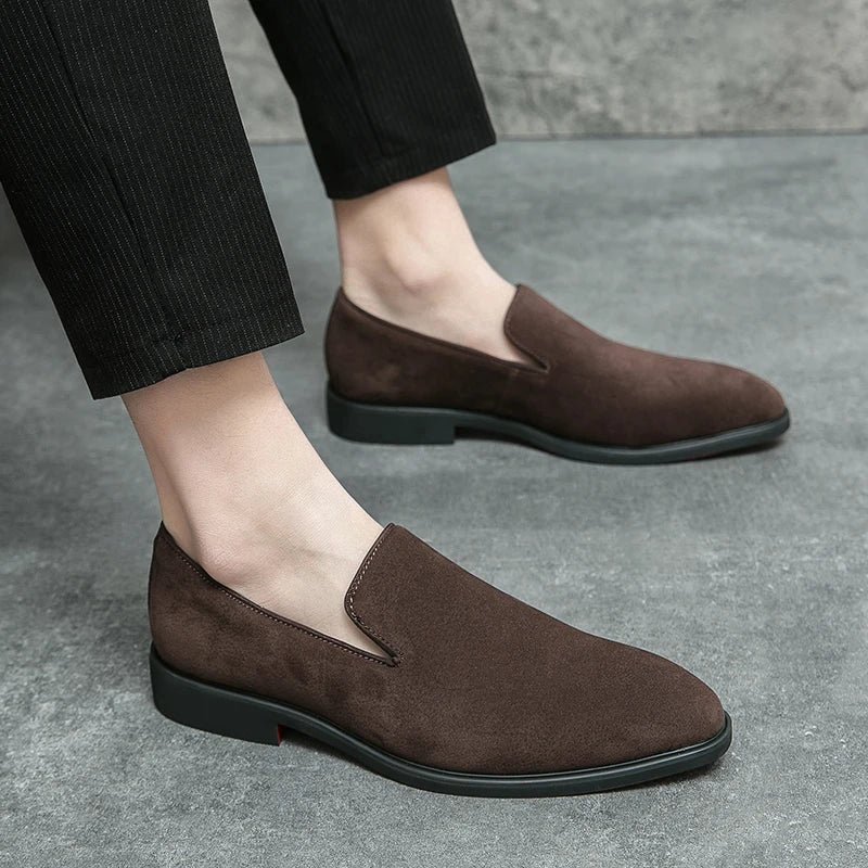 Mocassins Suède Faux Homme Style Italien Casual – CLEVI Paris