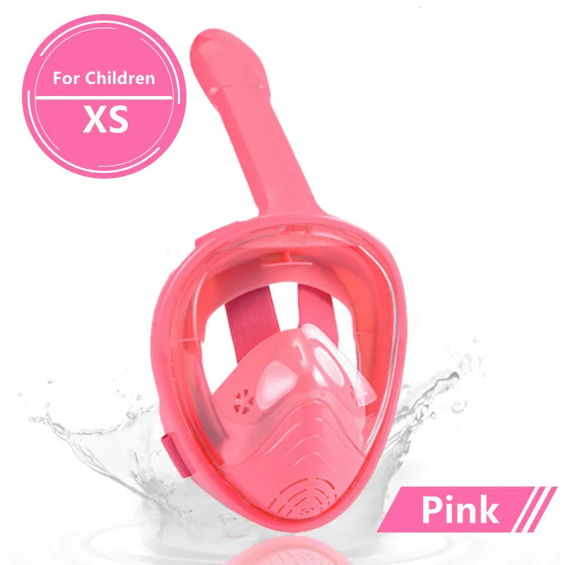 Masque de Plongée Plein Visage Anti-Buée – Snorkeling Adulte & Enfant