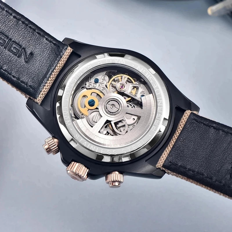 Montre Homme Automatique Lunette Arc-en-Ciel Pagani Design – CLEVI Paris