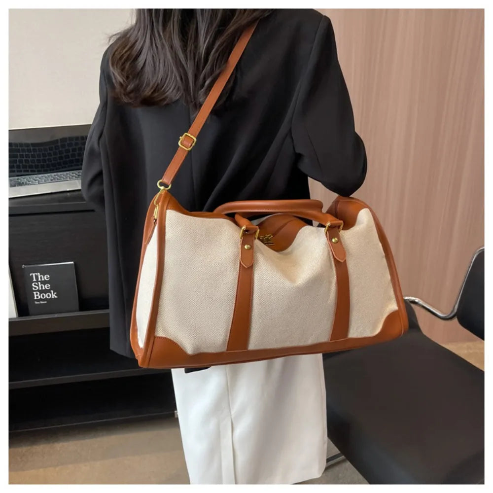 Sac de Sport Fitness Grande Capacité Toile Bandoulière – CLEVI Paris