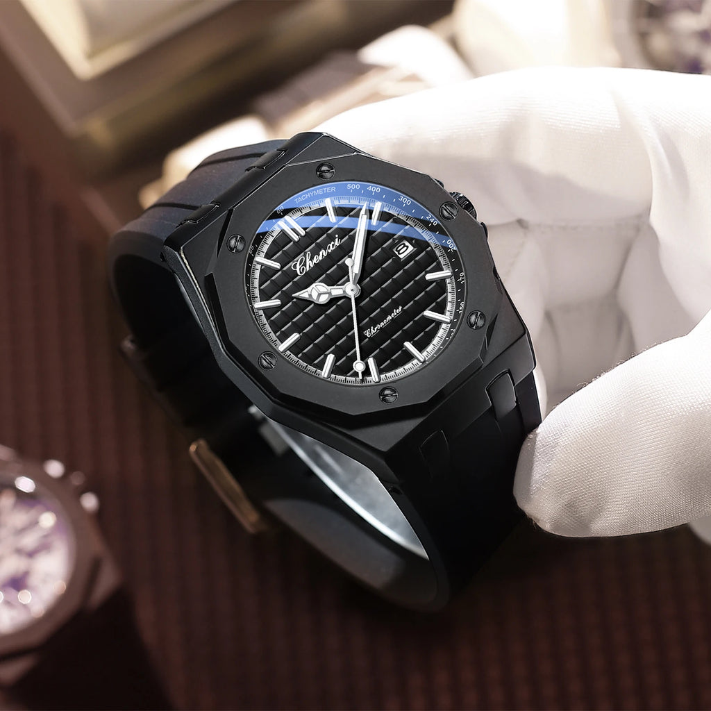 CHENXI 8268 Montre Homme Quartz Silicone Calendrier Lumineux Unisexe – CLEVI Paris