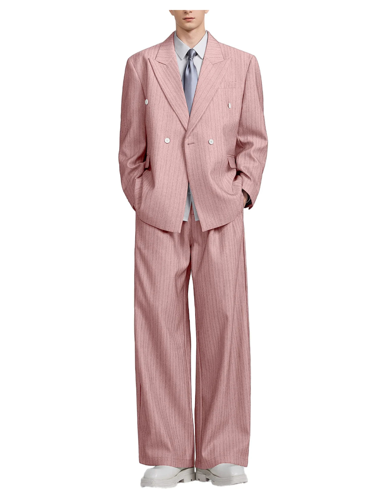 Costume 2 pièces à rayures pour homme – CLEVI Paris