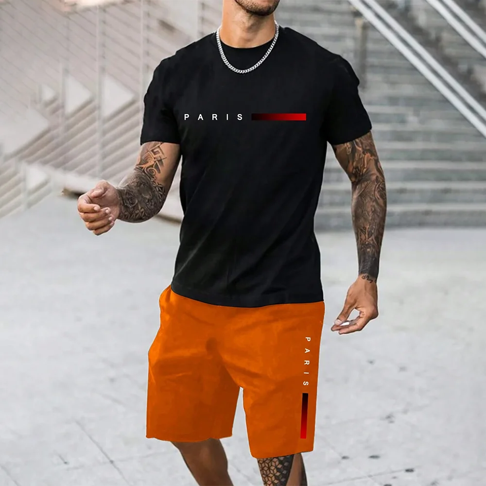 Ensemble homme imprimé à col rond – CLEVI Paris