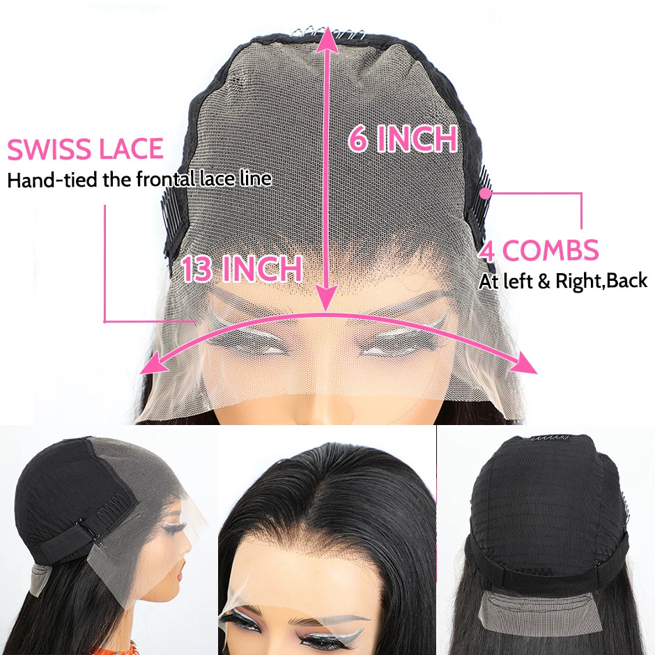 Perruque Lace Frontale 13x6 HD Cheveux Humains – CLEVI Paris