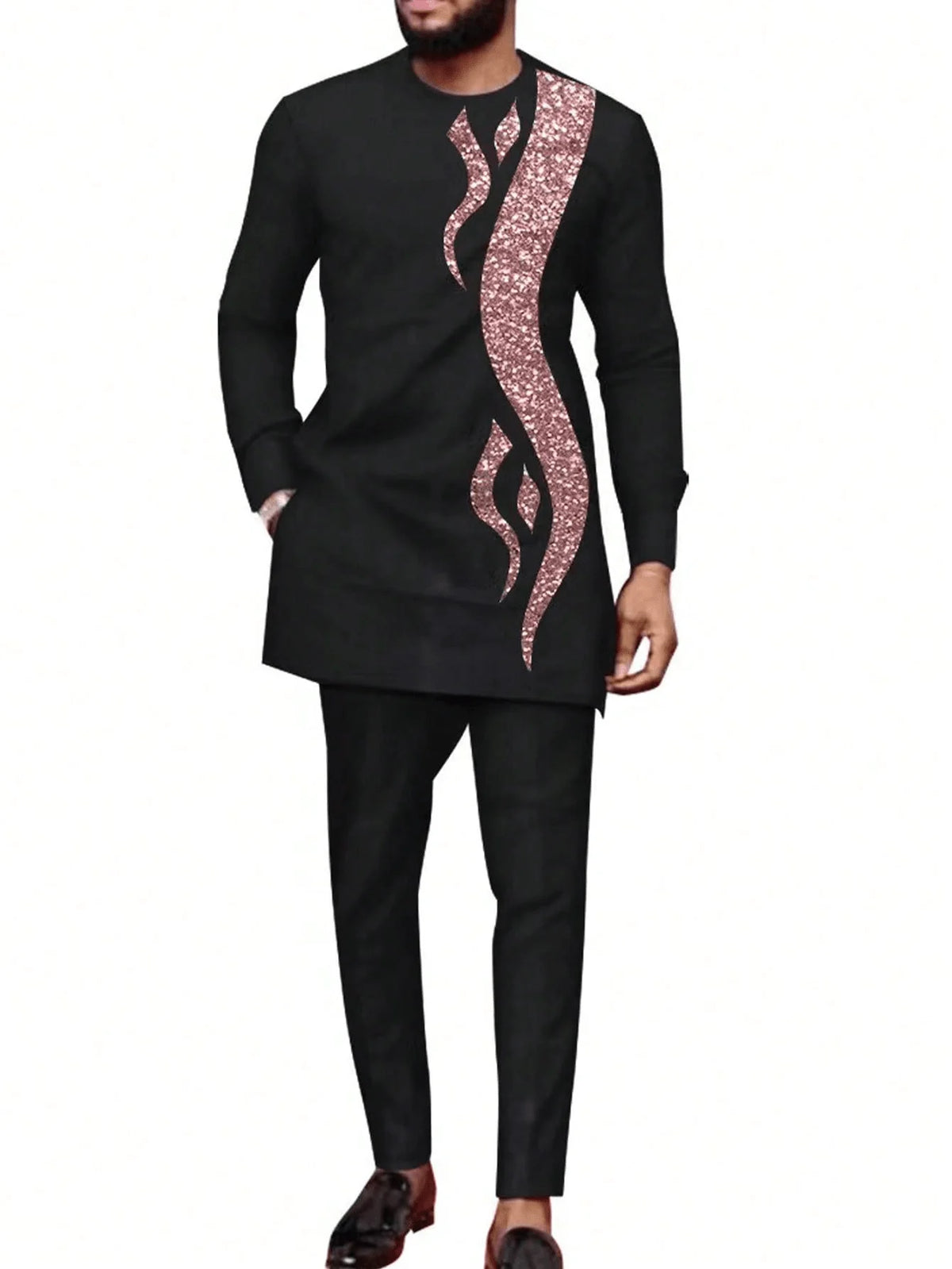 Ensemble 2 Pièces Style Africain Homme – CLEVI Paris