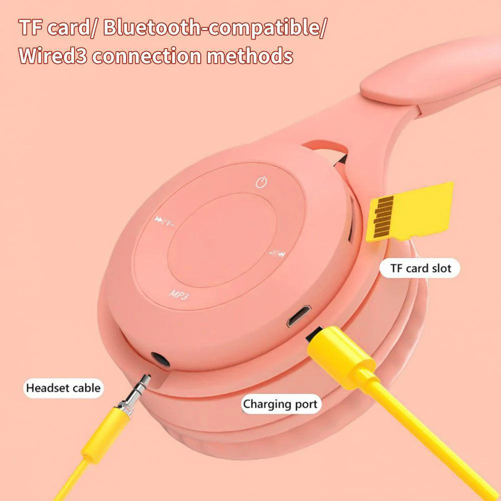 Casque Bluetooth Macaron Y08 Gaming Enfant – CLEVI Paris