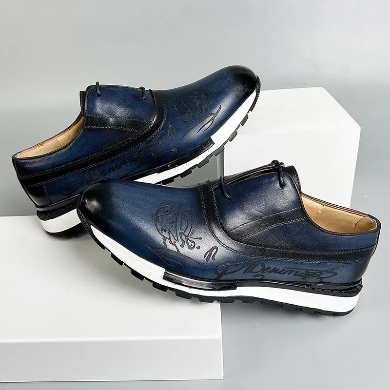 Sneakers homme en cuir à lacets ZX65 – CLEVI Paris