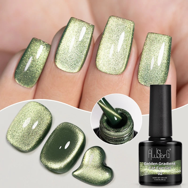 Vernis Gel UV Cat Eye AWStorG 7,5ml Semi-Permanent – CLEVI Paris