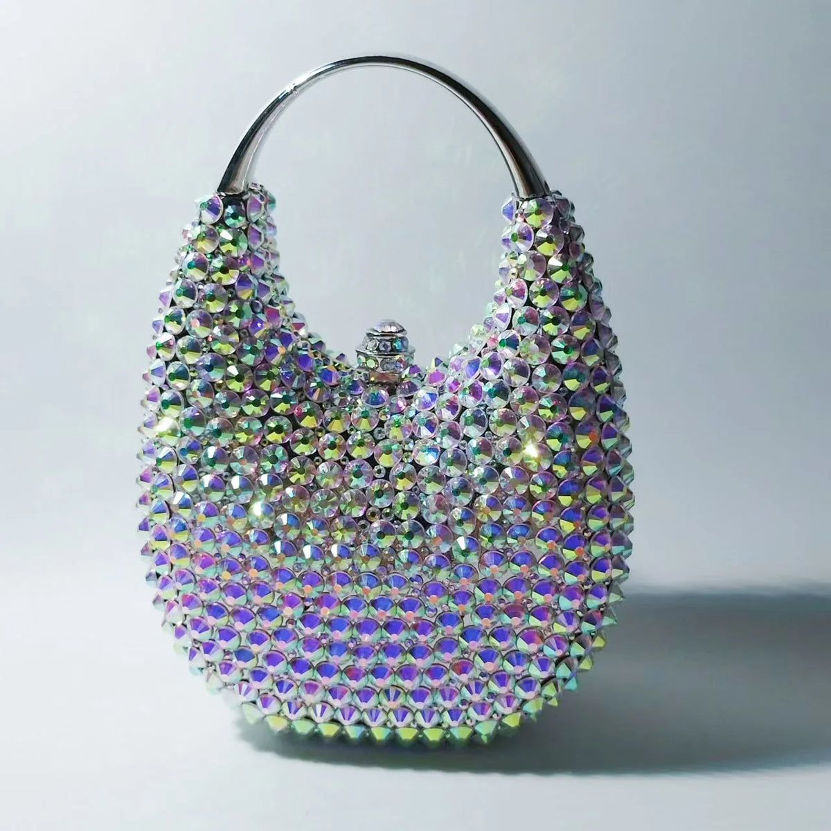 Pochette Soirée Femme XIYUAN Minaudière Cristaux Strass Chaîne Mariage 6 Coloris – CLEVI Paris