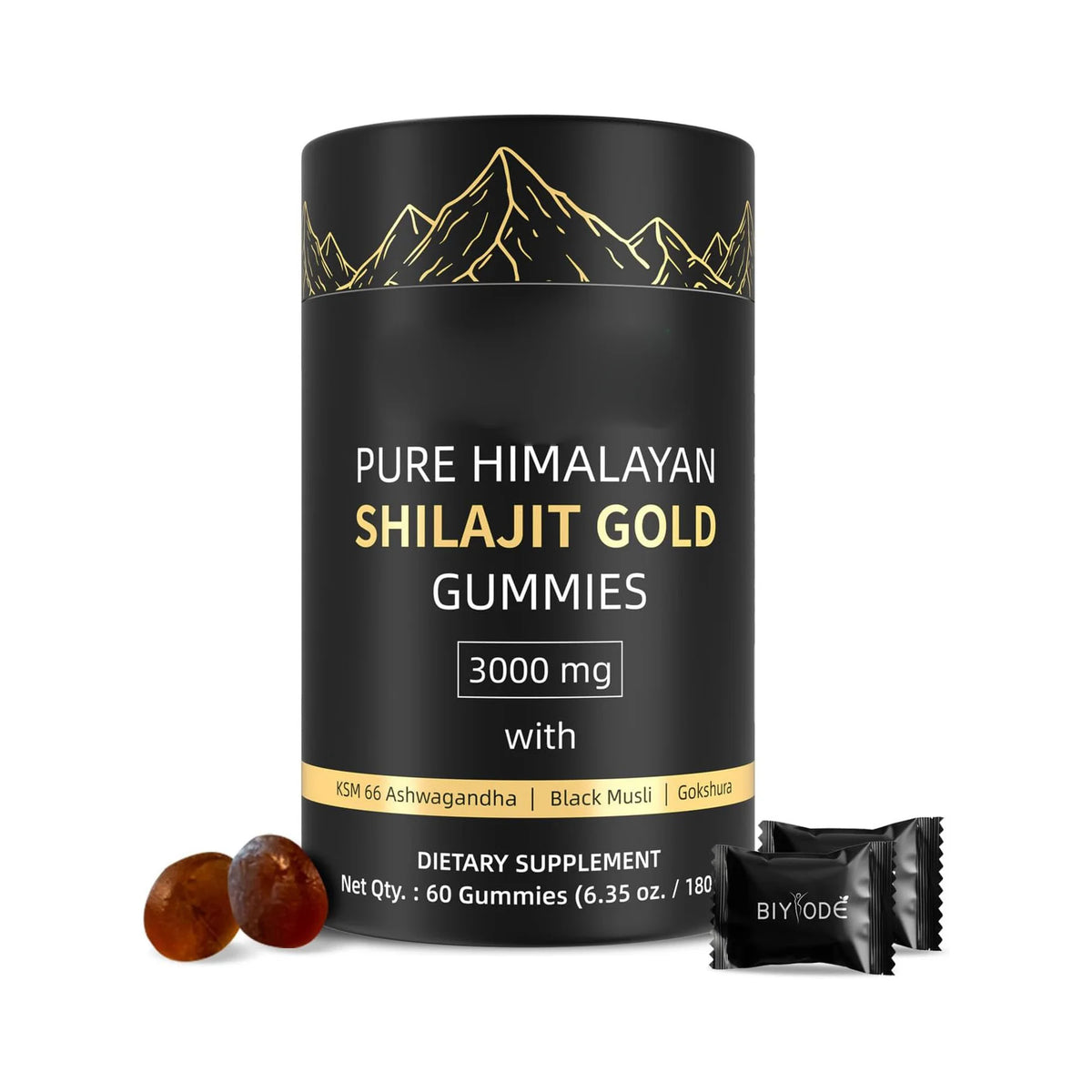 Shilajit, 60 gommes à mâcher en flacon – CLEVI Paris