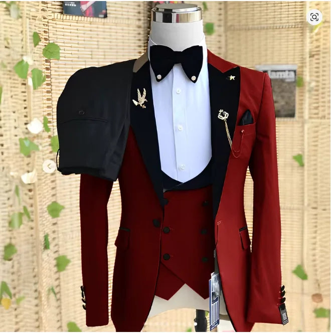 Costume homme 3 pièces à revers – CLEVI Paris