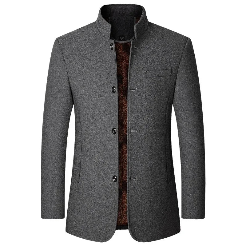Manteau Homme Épais en Cachemire et Polyester – CLEVI Paris