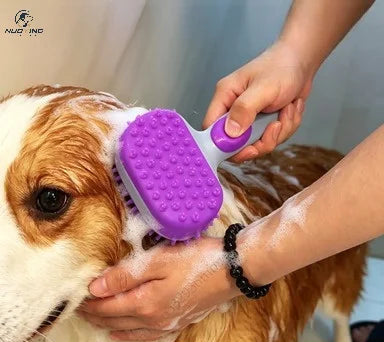 Brosse de bain en silicone chien et chat – CLEVI Paris