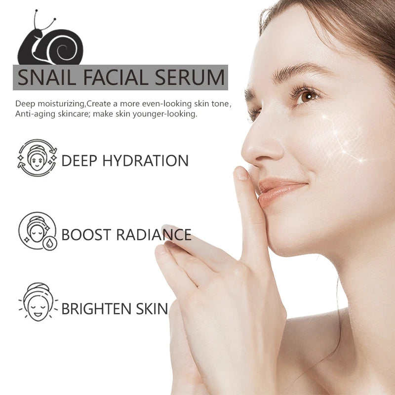 Sérum Bave d'Escargot FUJZXANS 30ml – Niacinamide, Acide Hyaluronique & Collagène – CLEVI Paris