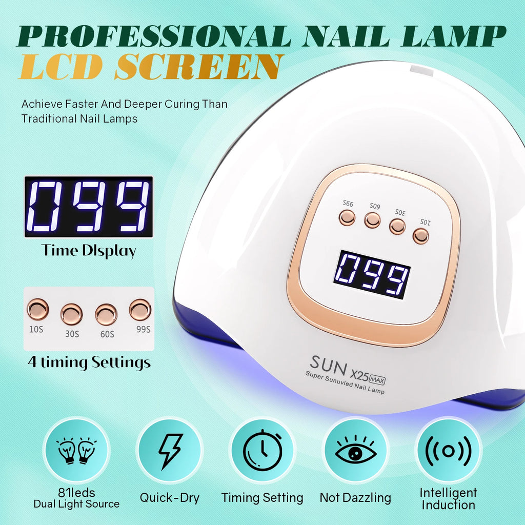Lampe UV LED pour ongles 81 LED – CLEVI Paris
