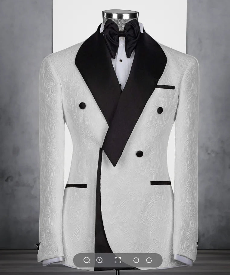 Costume homme fleuri 2 pièces, coupe droite – CLEVI Paris
