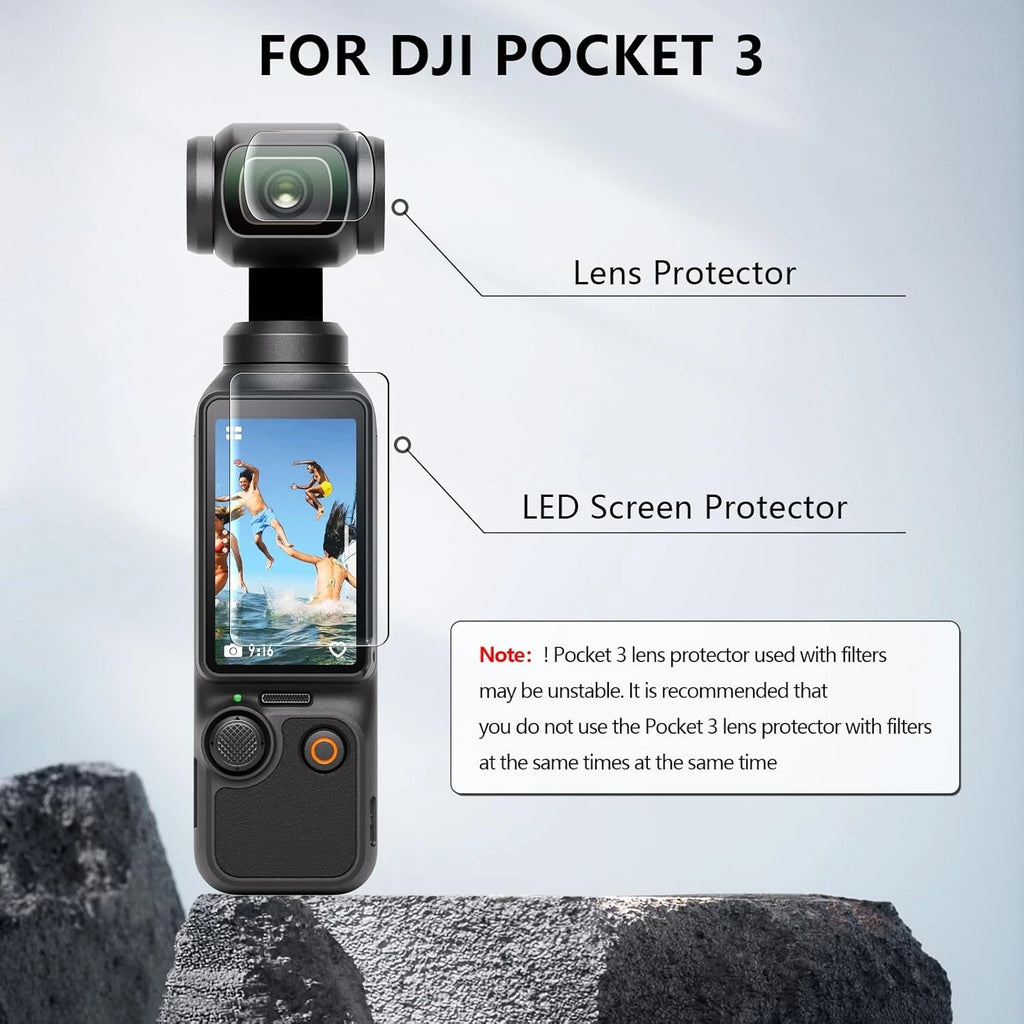 Verre trempé DJI OSMO Pocket 3 et 4 – CLEVI Paris