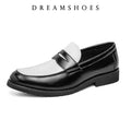 Mocassins Cuir Patchwork Homme Slip-on – CLEVI Paris