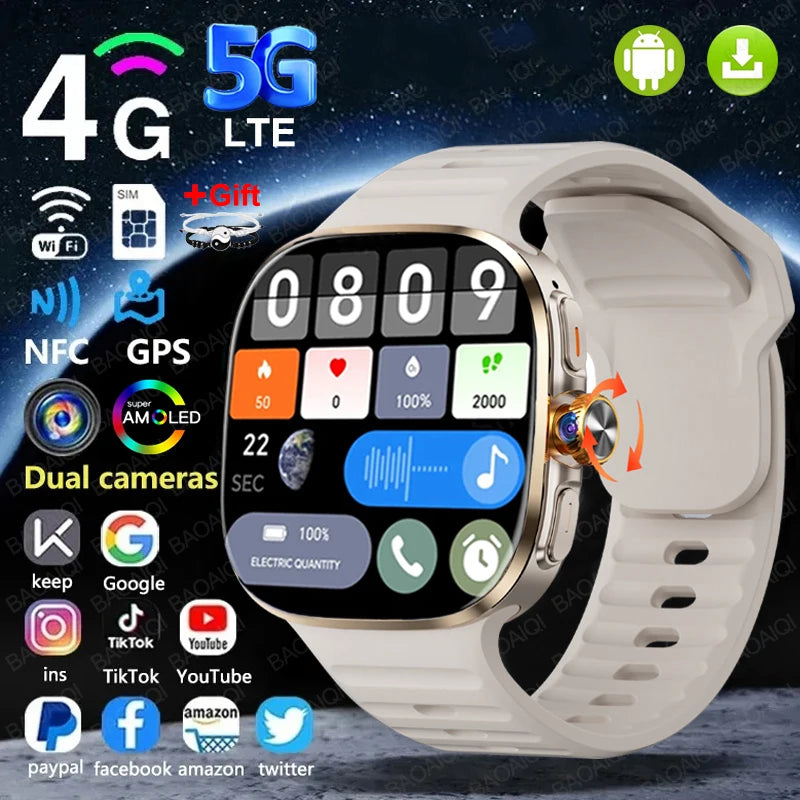 Montre Connectée 4G Android 10 Haut de Gamme – CLEVI Paris