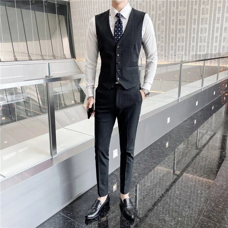 Costume homme trois pièces croisé – CLEVI Paris