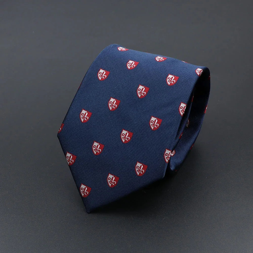 Cravate homme rayée motif paisley 145 cm – CLEVI Paris
