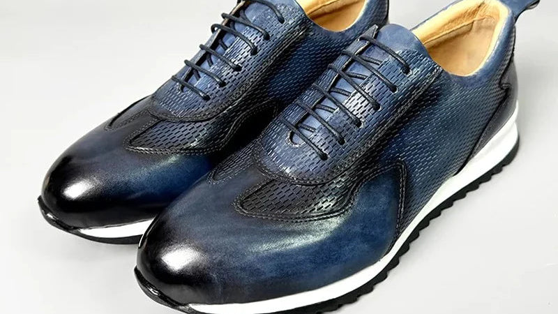 Sneakers homme en cuir à enfiler X23 – CLEVI Paris