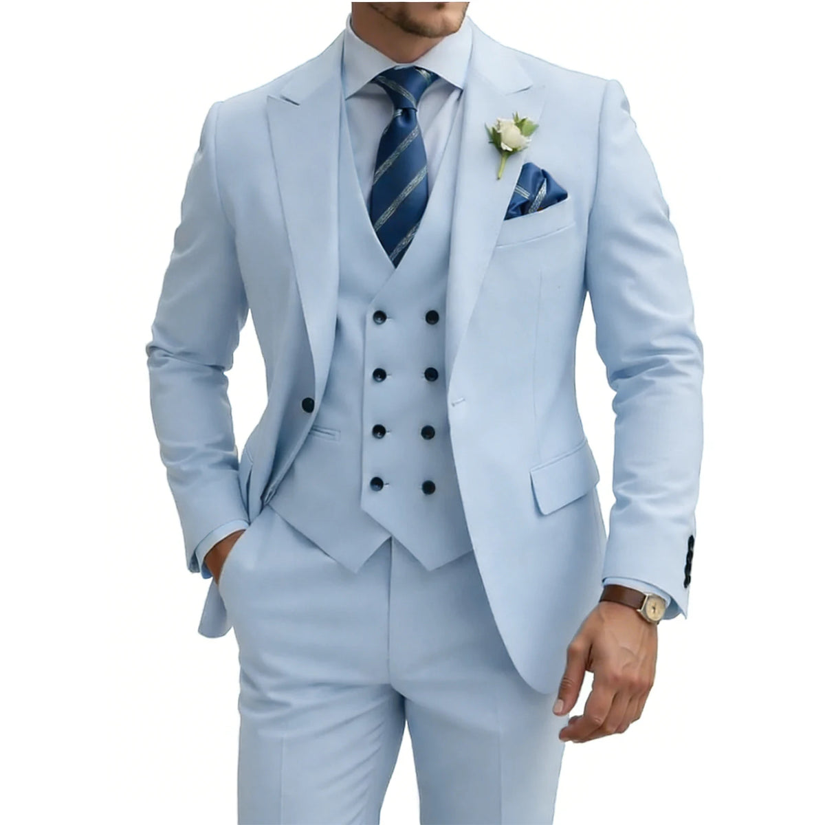 Costume homme 3 pièces, coupe ajustée – CLEVI Paris