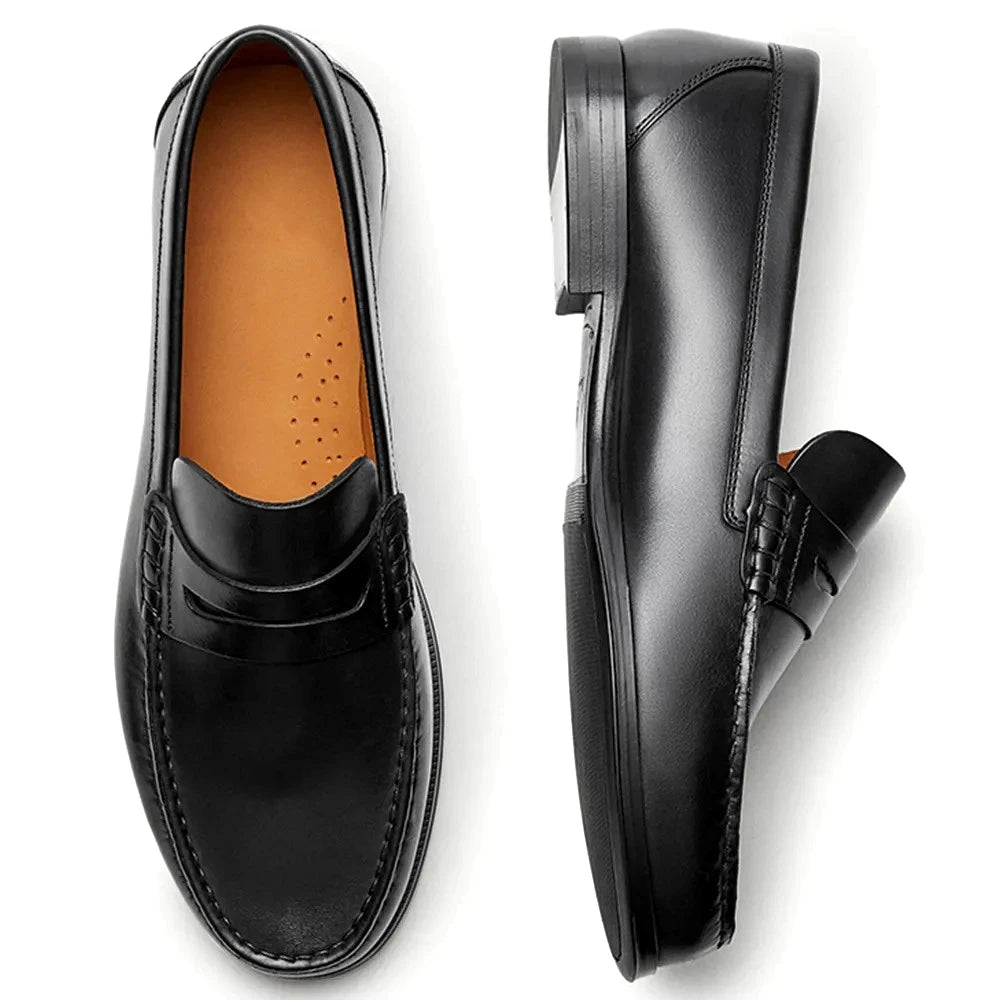 Loafers Mocassins Vintage Homme Cuir de Veau Première Couche Respirant Slip-On | Conduite EU 39-46