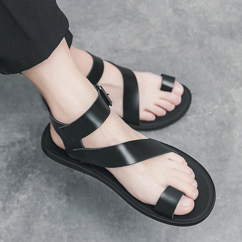 Sandales Unisexe Cuir PU Style Britannique Plage Été – CLEVI Paris