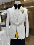 Costume de Mariage Homme 3 Pièces Col Châle – CLEVI Paris
