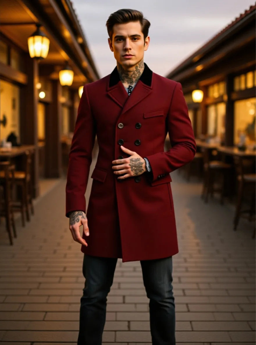 Chemise homme imprimée à manches longues – CLEVI Paris