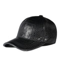 Casquette Baseball Cuir Mouton Homme Motif Crocodile – CLEVI Paris